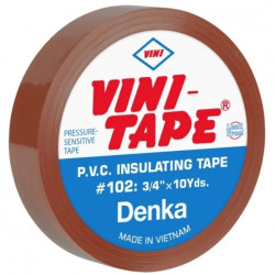 Taśma izolacyjna VINI-TAPE 19mm/10m brązowa WINYLOWA DENKA