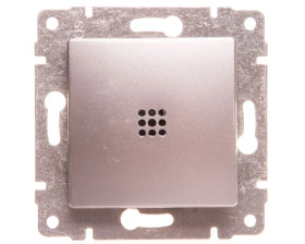 VENA Łącznik pojedynczy z podświetleniem aluminium 524011