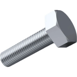 Hexagon head screw, external hexagon, M8, Ø 13 mm, 25 mm, steel, stainless, ISO 4017, 001.13.882