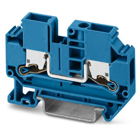 Blok zacisków przelotowych Phoenix Contact poziomy: Pojedynczy 20 → 8AWGWciskane XTV 6 BU 1 kV