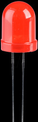 L-793ID LED, 8 mm, wired, red, 150 mcd, 50°