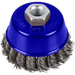 BlueSpot Tools 19215 Twist Knot Cup Brush 75mm M14 X 2