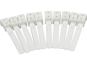 Uchwyt paskowy 21mm 60mm UP-50 biały 12.3 /10szt./