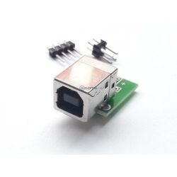 USB B gniazdo poziome do płytki stykowej