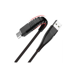 Złącze USB A/micro-USB wt-wt 1m wzmacniany czarny LB0152 Libox / BX8679