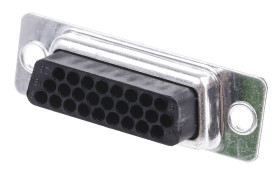 Złącze D-Sub 26-pinowe Żeński Proste Montaż na kablu raster 2.29mm Złoto na niklu