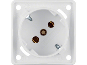 Integro Flow Gniazdo schuko 45° mechanizm biały 841852522 HAGER