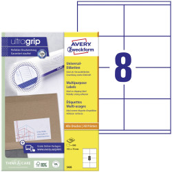 Avery-Zweckform 3426 All-purpose white labels 105x70mm 800pcs Permanent