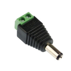 Adapter złącza męskiego DC Jack 5,5x2,5mm na złącze terminalowe