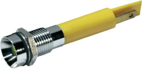 Signal light, 230 V (AC), yellow, 7 mcd, Mounting Ø 8 mm, LED number: 1, 19500432