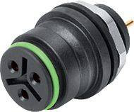 binder 99 9128 090 08-20 Złącze żeńskie kołnierzowe złącze żeńskie proste Seria: 720 Łączna ilość styków: 8 1 szt.