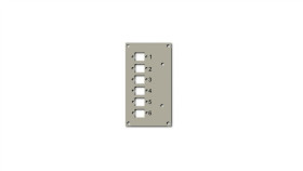 Panel Przedni Do Przełącznicy Efb 53705.1V3 Na 6 Adapterów