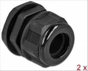 60367 Cable Gland PG21 for round cable bk 2 pcs
