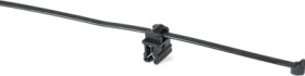 Edge clip, max. bundle Ø 45 mm, PA, heat stabilized, black, (L x W x H) 15 x 11 x 17.8 mm, 156-05904