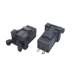 Zatrzask/zamek do klapek CD/TV uniwersalny - czarny z wyłącznikiem - czarny / 012888