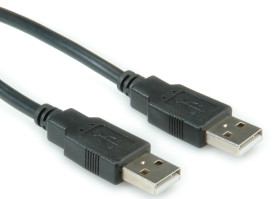 Kabel USB Złącze A USB A Złącze B USB A dł. 4.5m Przewód USB USB 2.0 kolor: Czarny