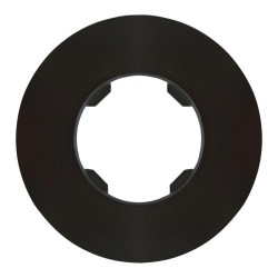 Ramka pojedyncza, plastikowa, okrągła, czarna, Soul/Oval