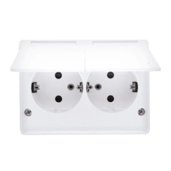 Simon 54 Gniazdo podwójne Schuko (wersja skandynawska) EGSZ2NZB/11