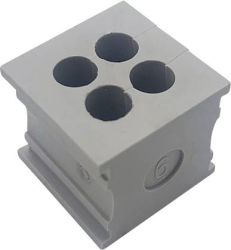 TRU COMPONENTS TC-10329304 Przepust kablowy ELT 4/6, (D x S) 21 mm x 21 mm, elastomer, 1 szt.