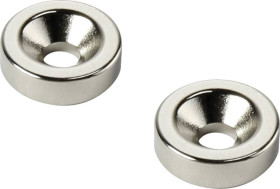 TRU COMPONENTS TC-12250616 Magnes trwały w kształcie pierścienia (Ø x W) 20 mm x 5 mm M4 Maksymalna temperatura graniczn