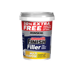 Ronseal 36545 Smooth Finish Multipurpose Wall Filler Ready Mixed 600g &#x2B;50