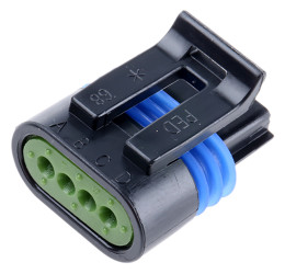 Złącze samochodowe 4-pinowe Delphi -rzędowe Żeński 14A Metri-Pack 150.2 Pull-To-Seat Montaż na kablu Połączenie