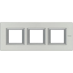 AXOLUTE Ramka potrójna pozioma /2moduły/ aluminium HA4802M3HXC