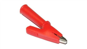 Złącze Typu Krokodyl Izolowane Czerwone 4Mm Typ 20