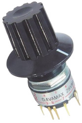 Przełącznik obrotowy, SP12T, 0,1 → 100 mA, 2 → 12-położeniowy, IP67, NKK Switches