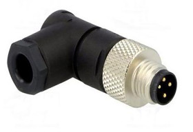 Złącze okrągłe 4-pinowe M8 Kabel Wtyk RS PRO Męski IP67 CNM08