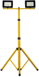 Projektor LED na statywie żółty 2x30W 2x2350lm IP65 6400K SL-S01