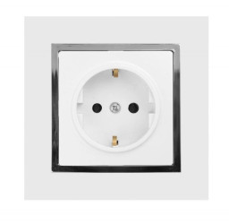 MAGIC Gniazdo pojedyncze z/u Schuko białe GPt-17 M