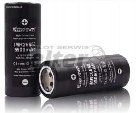 Akumulator 26650 KeepPower 5200mAh 15A Li-Ion