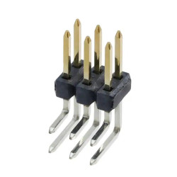 Złącze szpilkowe 6-pinowe raster: 2.54mm 2-rzędowe Molex Przewlekany