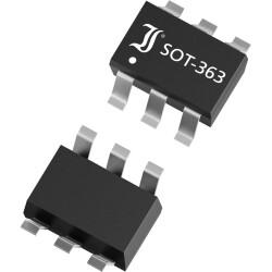 Small-signal diode array, 0.2 W, SOT-363, Diotec Semiconductor BAS16DW