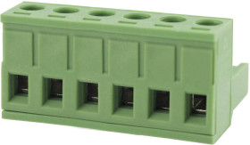 Degson Obudowa złącza pin męskiego na kabel Ilość pinów 6 Wymiary siatki: 5.08 mm 2EDGK-5.08-06P-14-00AH-1 1 szt.