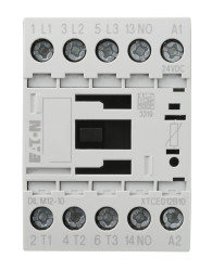 Stycznik 24 V DC Eaton styki: 3 5,5 kW 12 A 3NO Montaż na szynie DIN Śruba 276845 DILM12-10(24VDC)