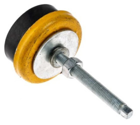 Regulowane nóżki, Ø 80mm, M12, 38 → 48 (Foot)mm, 600kg 60Shore A, RS PRO