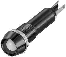 TRU COMPONENTS TC-12358888 Lampka sygnalizacyjna LED biały 12 V/DC, 24 V/DC 10 mm 40 ° 1 szt.