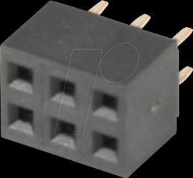 10120704 Female Header 2,00mm straight 2x3