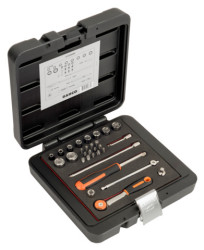 Zestaw nasadek z gniazdem czworokątnym rozmiar napędu 1/4 cala elementy: Bahco