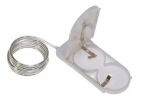 KOSZYK NA BAT.CR2032+WYL.BIALY