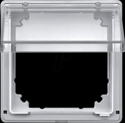 516960 Intermediate ring with transparent hinged cover, aluminium