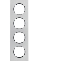 BERKER R.8 Ramka 4 poczwórna stal szlachetna 10142614 HAGER