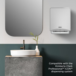 Ręcznik papierowy, 200 x 19.1mm, warstwy: 2, Biały, Rolka