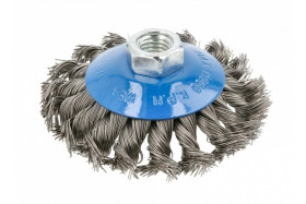 Szczotka tarczowa 100 mm, M14, drut stalowy 0.3 mm