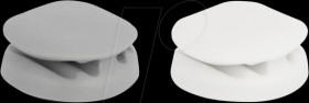 18338 Cable Holder self-adhesive with 4 feed-throughs Set 2 pieces