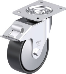 Blickle 951774 LE-PP 150K-FI-EL-FA Rolka obrotowa z blachy stalowej Średnica koła: 150 mm Maksymalne obciążenie: 300 kg