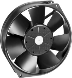 DC axial fan, 24 V, 150 x 150 x 38 mm, 360 m³/h, 58 dB, ball bearing, ebm-papst 7114 NH