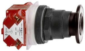 Przycisk O30, plast. koł.-gł. przy. grzyb. awar. zat. -O41mm- czar.- 2 poz.-1 C/O 9001SKR9BH13